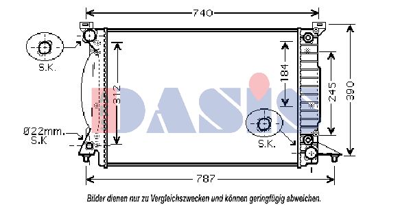 AKS DASIS radiatorius, variklio aušinimas 480069N